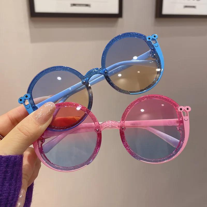 2023 New Lovely Cat Eye Children Sunglasses Personality Kids Sun Glasses Cute Baby Eyewear Trend Girls Boy UV400 Gaf